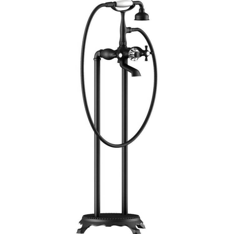 Смеситель для ванны Timo Nelson 1900/03Y-CR напольный, черный