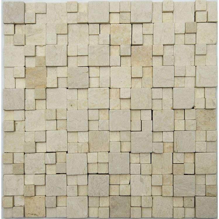 Мозаика NSmosaic Stone series К-714 Камень матовый (1.5x3;3x3) 30x30