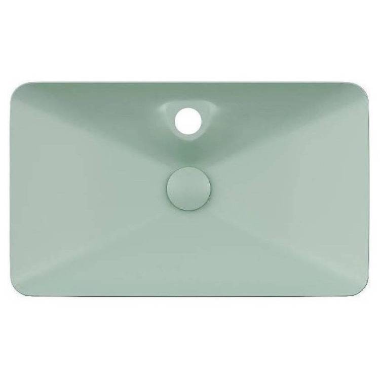 Раковина Isvea SistemaY Clear 10SY50065SV-2T 65 см, мятно-зеленая матовая