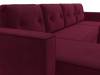 П-образный диван Лига Диванов Принстон 121801 бордовый фото 4