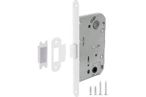 Защелка Fuaro PLASTIC P96WC-50 WH-19 белый, врезная, пластиковый язычок