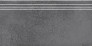 Ступень Kerama Marazzi Мирабо DD253700R/GR Серый Темный Обрезной 30x60