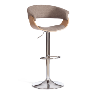 Стул барный Tetchair Vimta (mod.4021S) 21829 бежевый, натуральный, хром