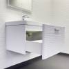 Тумба с раковиной Comforty Танжер-70П 00-00019565 подвесная, белая матовая фото 6
