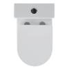 Унитаз компакт Black&White W-7793 7793W Безободковый Белый фото 6