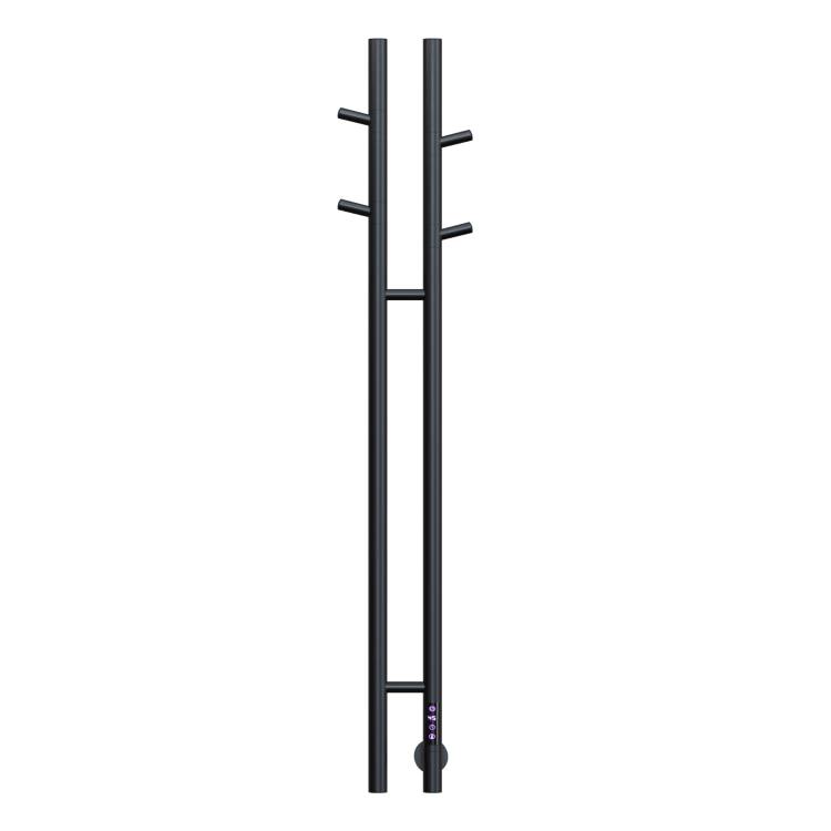 Полотенцесушитель электрический Vincea VTD-1D2BE 25х130, матовый черный, таймер