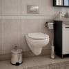 Унитаз подвесной Teymi Hanna Pro T40901 безободковый, с сиденьем микролифт, белый фото 5