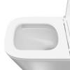 Унитаз подвесной Kerama Marazzi Cubo (Кубо) CU.T.wc.02 безободковый, с сиденьем микролифт, белый глянцевый фото 6