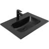 Раковина Aquanet Flat 329253 60 см, черная матовая
