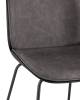 Набор из 2 барных стульев Stool Group Beetle PU 9329C GREY X2 серый со спинкой фото 7