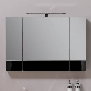 Зеркало-шкаф Aquanet Верона 100 черный