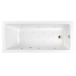Акриловая ванна WHITECROSS Wave Slim 175x70 0111.175070.100.RELAX.GL с гидро и аэромассажем, 