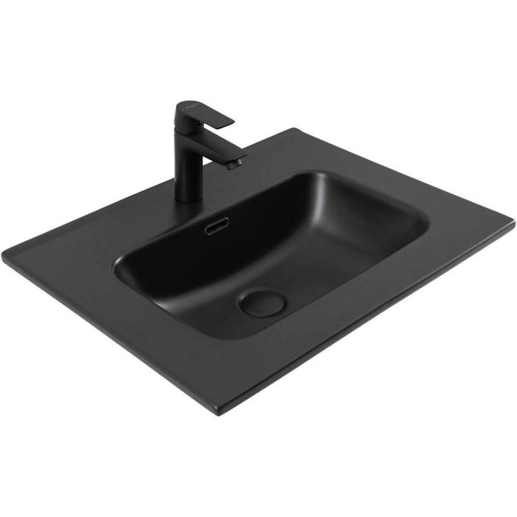 Раковина Aquanet Flat 329253 60 см, черная матовая