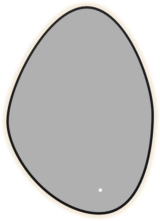 Зеркало Aquanet Контур 00367647 LED подсветка, черное, 100x70