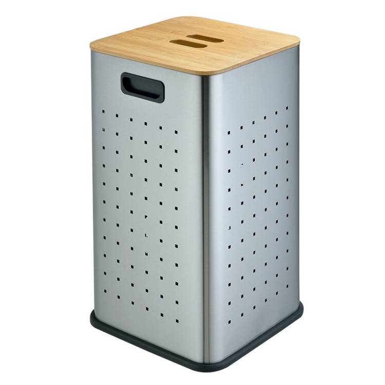 Корзина для белья Weltwasser WW Nansy MT 55L бамбук, металл