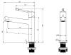 Смеситель для раковины Vincea Feerie (Феерие) VBF-5FE1MB черный фото 3