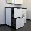 Тумба с раковиной Comforty Лозанна-120 00-00014813CF под стиральную машину с графитовой столешницей с раковиной Art Inside фото 2