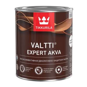 TIKKURILA VALTTI EXPERT AKVA лазурь высокоэффективная защитная, полуматовая, бесцветный (9л)
