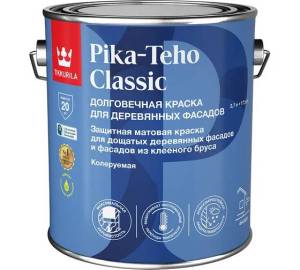 Краска для деревянных фасадов Tikkurila Pika-Teho Classic матовая база A 2.7 л