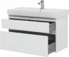 Тумба с раковиной Aquanet Nova Lite 100 белая глянцевая, 2 ящика фото 9