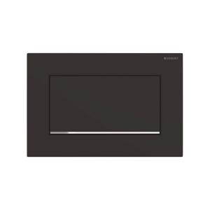 Кнопка смыва Geberit Sigma 30 115.893.14.1 черная матовая, хром глянцевый