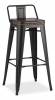 Стул барный Stool Group Tolix Soft LF630A MATTE BLACK 3474+PU7005 черный матовый