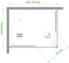 Душевой уголок Royal Bath HPD RB 8100 HPD-C 100x80 фото 4