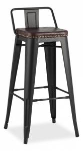 Стул барный Stool Group Tolix Soft LF630A MATTE BLACK 3474+PU7005 черный матовый