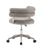 Кресло компьютерное Stool Group Ponty Bebe Office Chair OTE-CL 421 kh.l светло-коричневый бежевые ножки фото 5