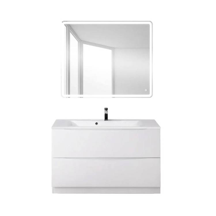 Мебель для ванной BelBagno Marino 100 bianco lucido, напольная