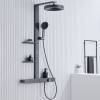 Душевая стойка Black&White GH-9005-GM с LED дисплеем, Gunmetal фото 2