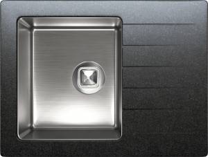 Кухонная мойка Tolero Twist 943957 TTS-660 Уголь, 66x50