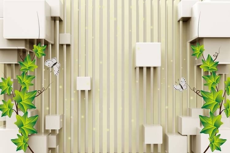 3D Фотообои Artegrafico «Объемные кубы» GM-036 акварель