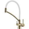 Смеситель для кухни Paulmark Siegen Si213111-BRw с гибким изливом, бронза