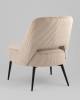Кресло Stool Group Бостон vd-boston-cl-cream бежевый, велюр рельефный фото 6