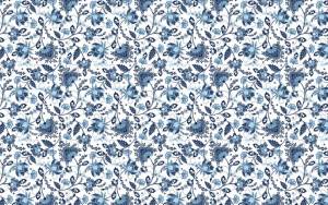 3D Фотообои Artegrafico «Цветочный узор с голубым оттенком» PRV-021 акварель