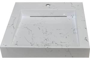 Раковина Stella Polar Берта SP-00001696 белый мрамор, 60x50