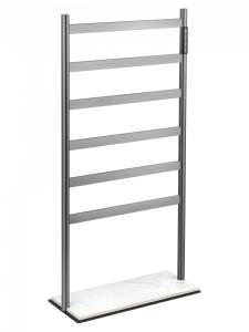 Полотенцесушитель электрический Wonzon & Woghand WW-A406-GM напольный, темный графит