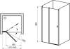 Душевая дверь в нишу Ravak CSD2-120 Transparent, профиль белый + защитное средство фото 4