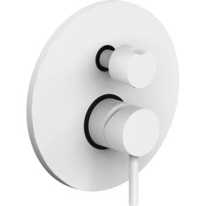 Смеситель для ванны Paffoni Light LIG019BO с внутренней частью, белый