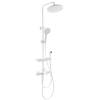 Душевая стойка Wonzon & Woghand WW-C3011-A1-MW белая, с термостатом, с гигиеническим душем