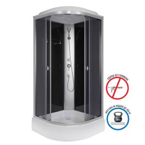 Душевая кабина Niagara Eco E100/26/TN корпус хром матовый, стекло тонированное, 100х100х215
