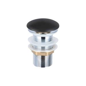 Донный клапан Vincea DBS0-216MB крышка черная матовая, без перелива
