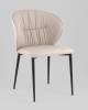 Стул Stool Group Deia DC1151 S301-42 bl.l светло-серый черные ножки, экокожа фото 2