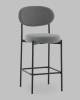 Стул полубарный Stool Group Бриф DD AV 477-C83-9005 (PP) серый, велюр фото 2