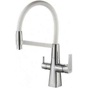 Смеситель для кухни Zorg Steel Hammer SH 818-8 CR с гибким изливом