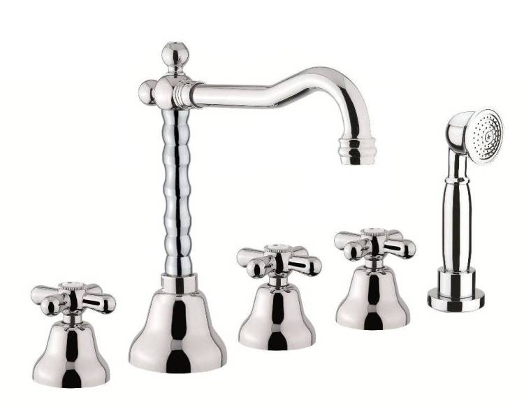 Смеситель на борт ванны Fiore Margot 26CR0607 хром