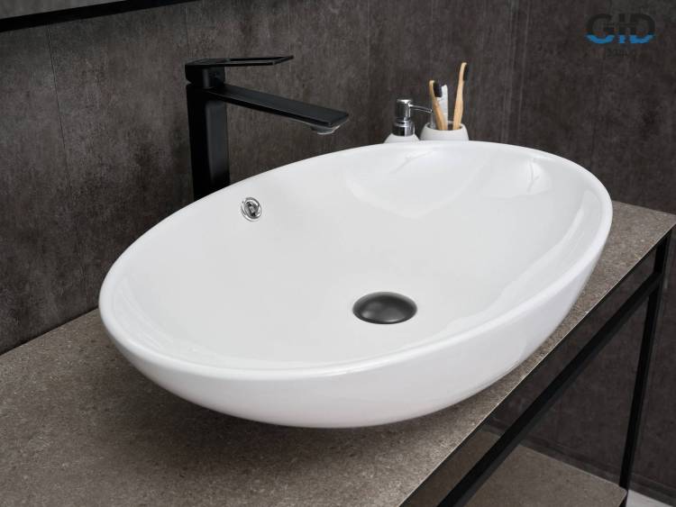 Раковина Gid Lago N9007 51207 белая, 63.5x41.5x15