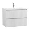 Тумба с раковиной BelBagno UNO-MINI 80 подвесная, Bianco Opaco фото 2