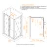 Душевой уголок RGW Passage PA-045 350804528-11 профиль хром, стекло прозрачное, 120x80x195 фото 2